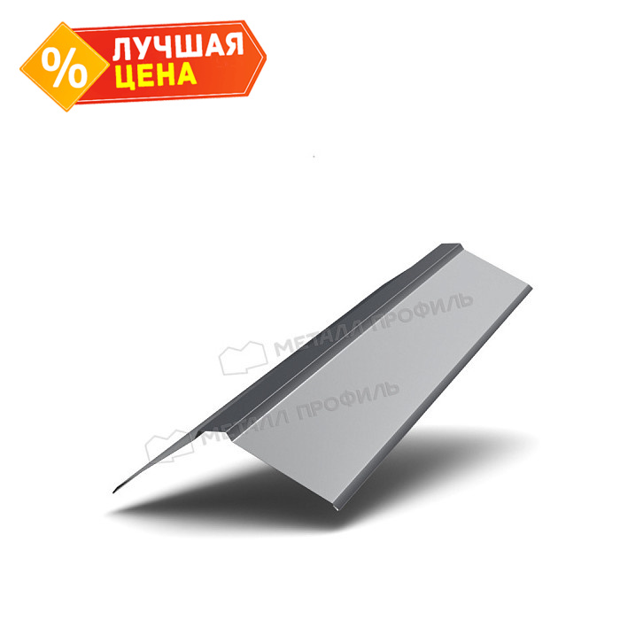 Планка конька плоского 120х120х2000 (ECOSTEEL-01-Белый Камень ПР-0.5)